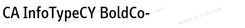 CA InfoTypeCY BoldCo字体转换